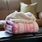 Hastings Home Hastings Home Fleece Sherpa Blanket Throw - Pink Snowflakes 637190TSN - alternate 1